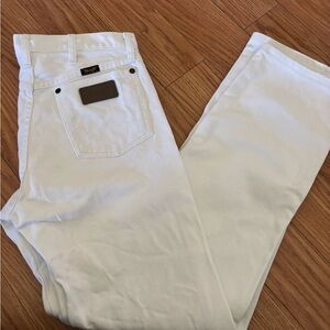 Wrangler Men's Straight Jeans - White